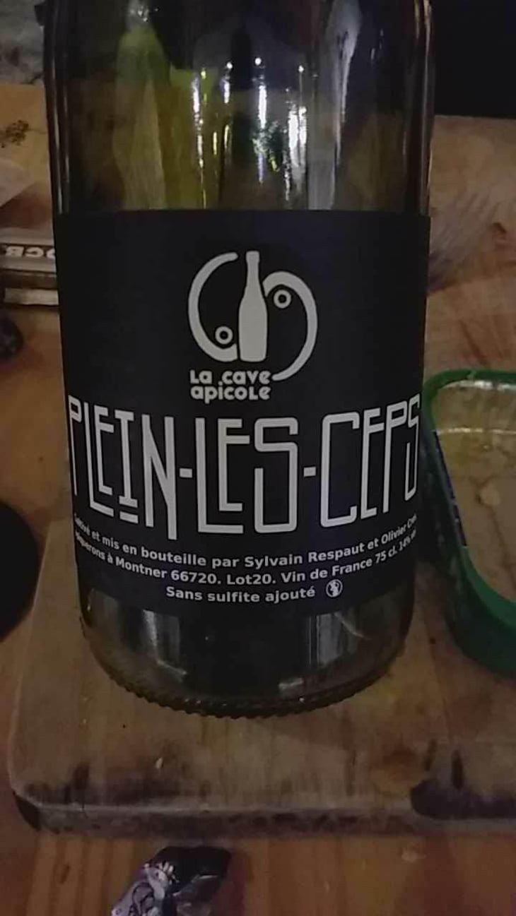 Plein les Ceps (label after 2016) - La Cave Apicole - Sylvain Respaut & Olivier Cros 