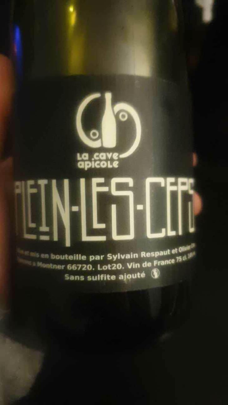 Plein les Ceps (label after 2016) - La Cave Apicole - Sylvain Respaut & Olivier Cros 