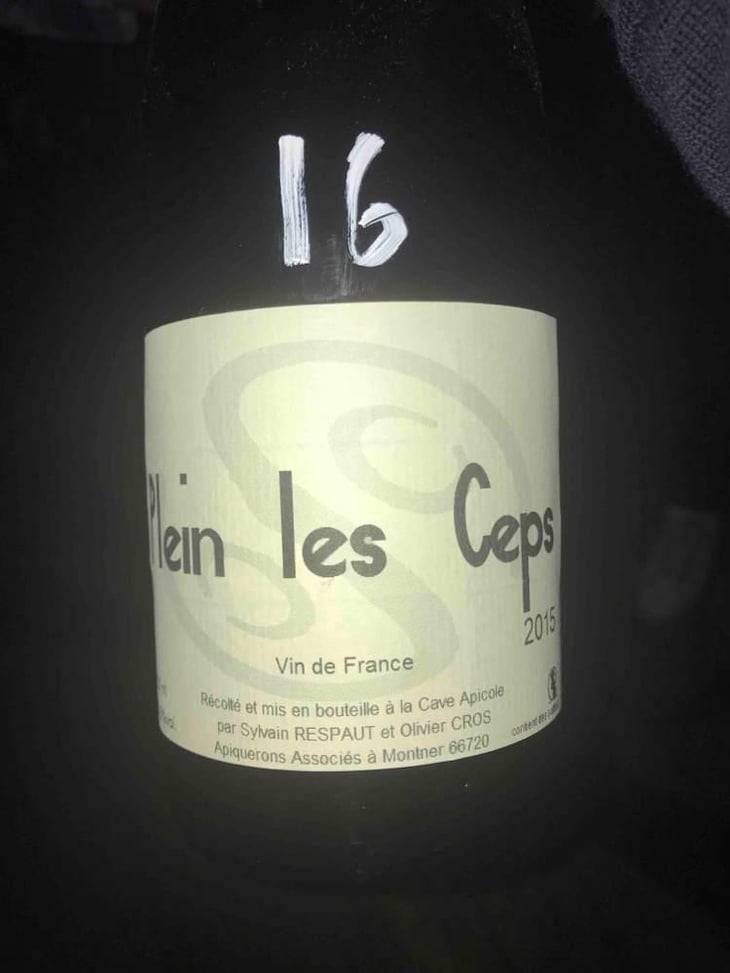 Plein les Ceps (label before 2016) - La Cave Apicole - Sylvain Respaut & Olivier Cros 