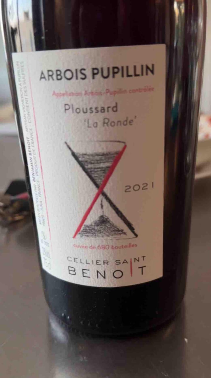 Ploussard "La Ronde" - Cellier Saint Benoit - Benjamin Benoit -2019