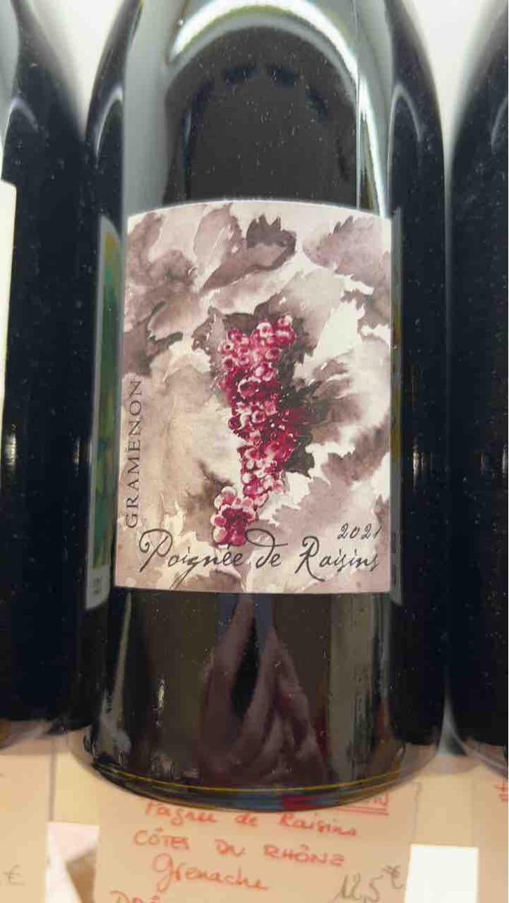 Poignée de Raisin - Domaine Gramenon - Michèle Aubéry-Laurent & Maxime-Francois Laurent 