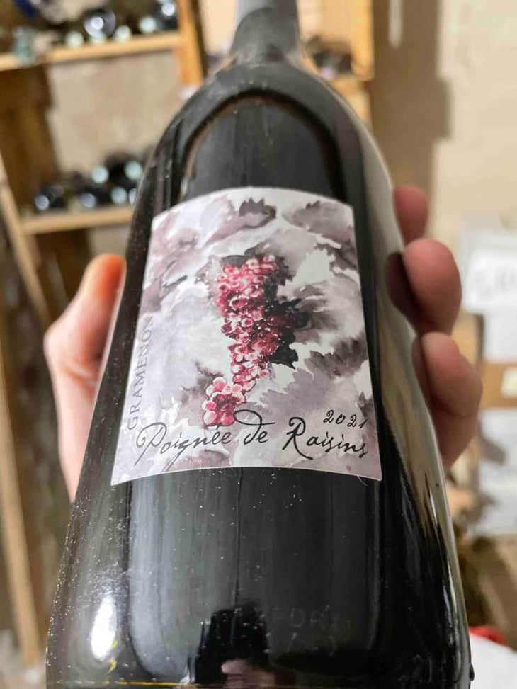 Poignée de Raisin - Domaine Gramenon - Michèle Aubéry-Laurent & Maxime-Francois Laurent 