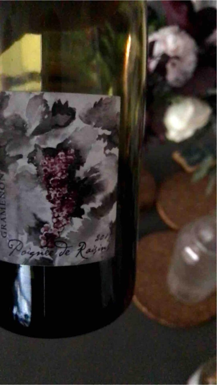 Poignée de Raisin - Domaine Gramenon - Michèle Aubéry-Laurent & Maxime-Francois Laurent 