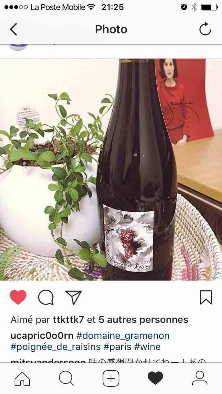 Poignée de Raisin - Domaine Gramenon - Michèle Aubéry-Laurent & Maxime-Francois Laurent 