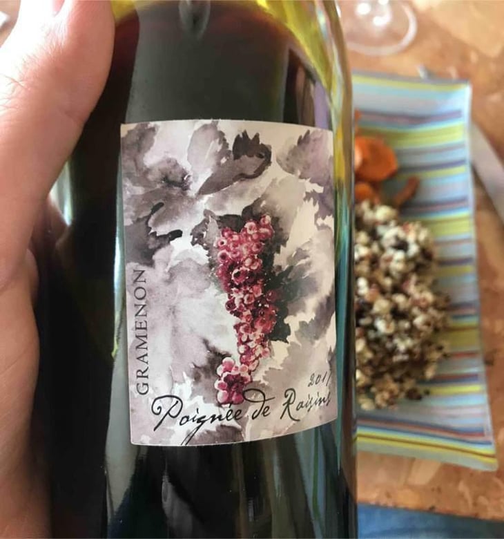 Poignée de Raisin - Domaine Gramenon - Michèle Aubéry-Laurent & Maxime-Francois Laurent 