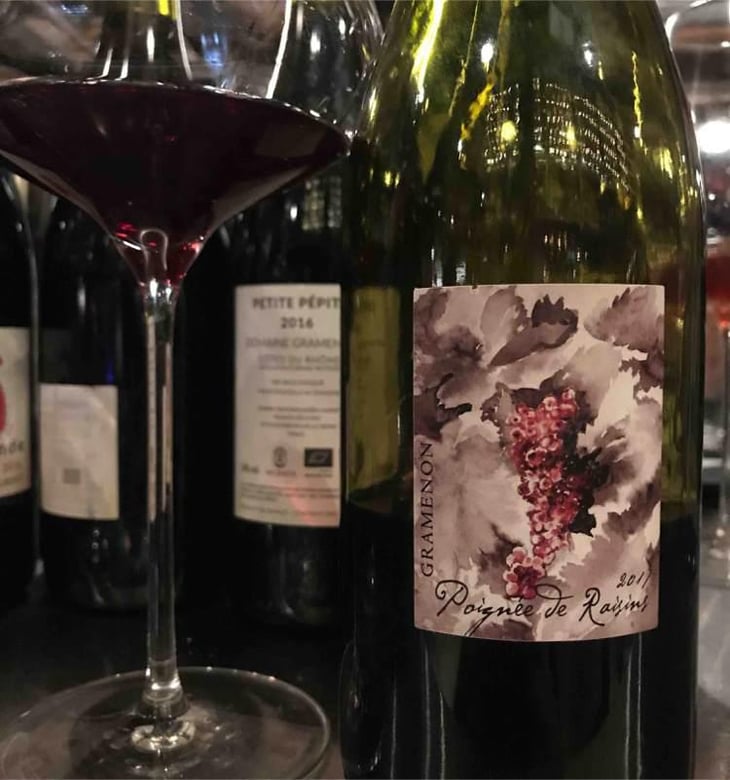 Poignée de Raisin - Domaine Gramenon - Michèle Aubéry-Laurent & Maxime-Francois Laurent 