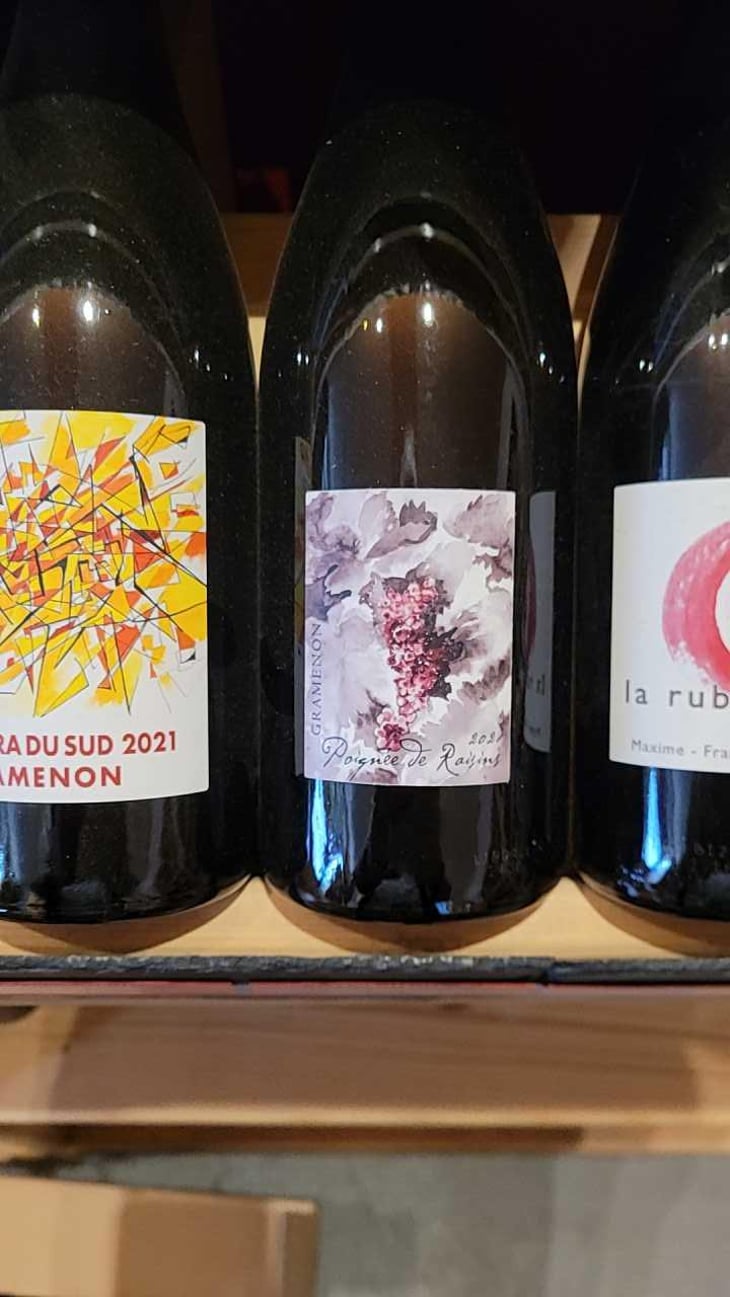 Poignée de Raisin - Domaine Gramenon - Michèle Aubéry-Laurent & Maxime-Francois Laurent 
