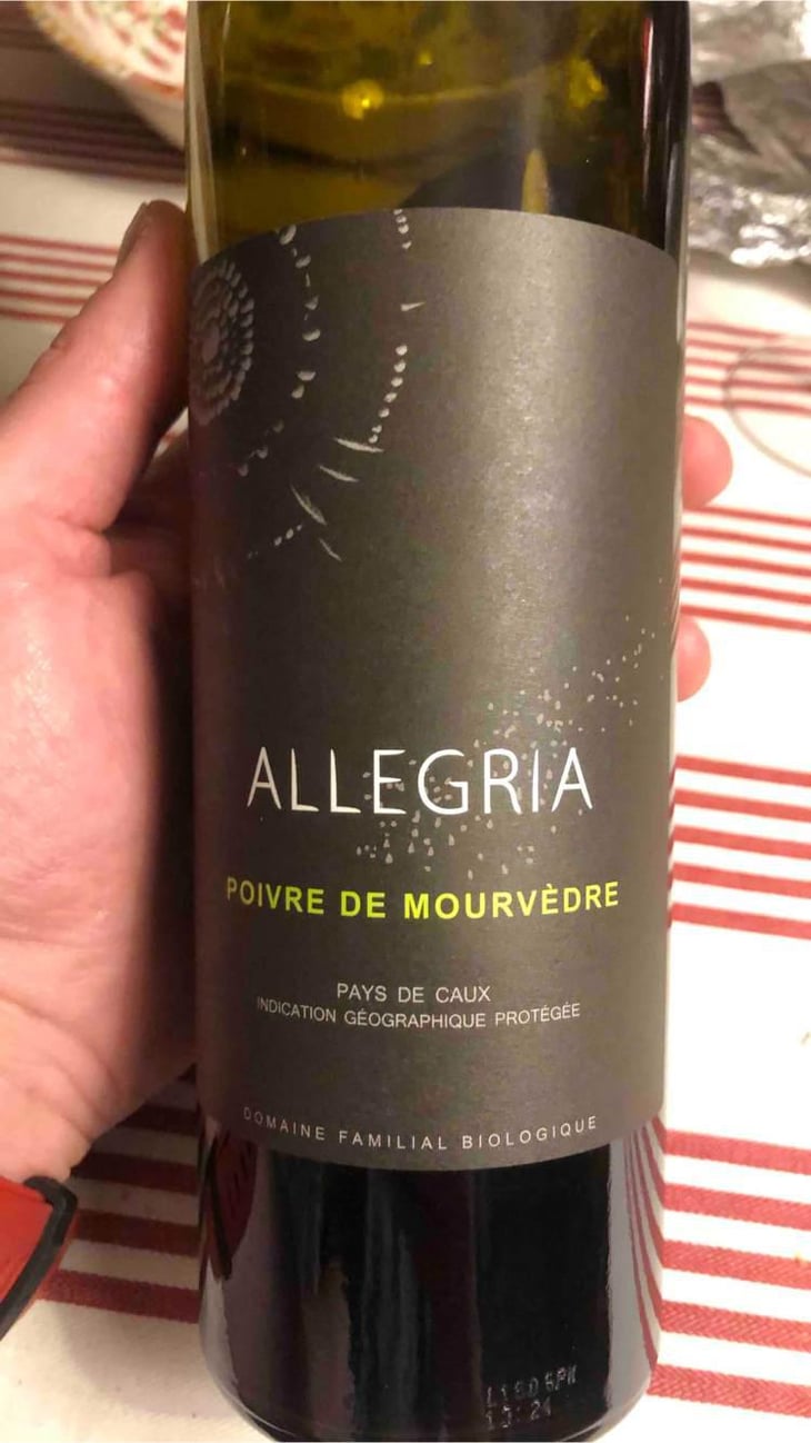 Poivre De Mourvedre - Allegria - Famille D’Aboville Et Familia De La Mota 