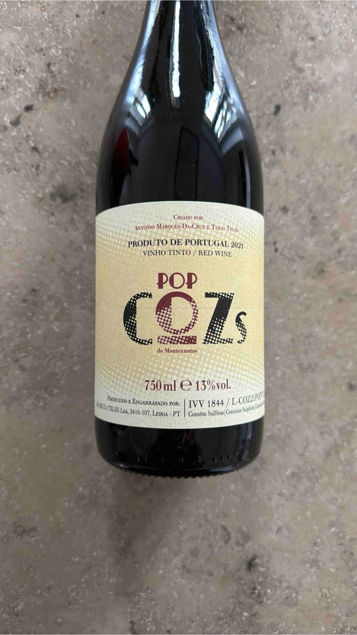 Pop COZs Tinto - Quinta dos Cozinheiros - Tiago Teles and Antonio Marques Da Cruz -2022