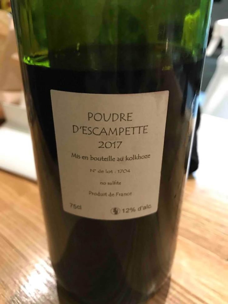 Poudre d'Escampette - Les Vins du Cabanon - Alain Castex 