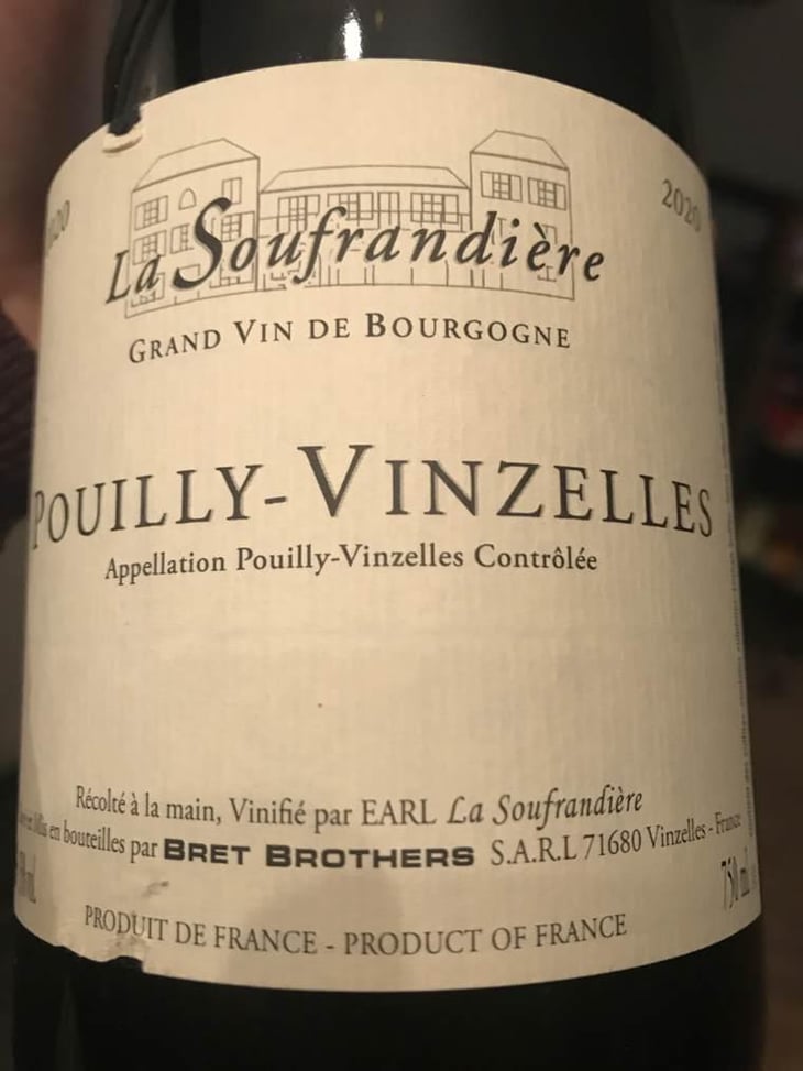 Pouilly-Vinzelles - La Soufrandière - Bret Brothers - Jean-Guillaume & Jean-Philippe Bret 