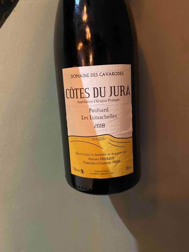Poulsard Les Lumachelles - Domaine des Cavarodes - Etienne Thiebaud 