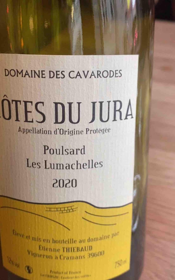 Poulsard Les Lumachelles - Domaine des Cavarodes - Etienne Thiebaud 
