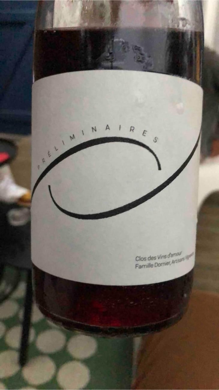 Préliminaires - Clos Des Vins D'Amour - Charles Dornier 