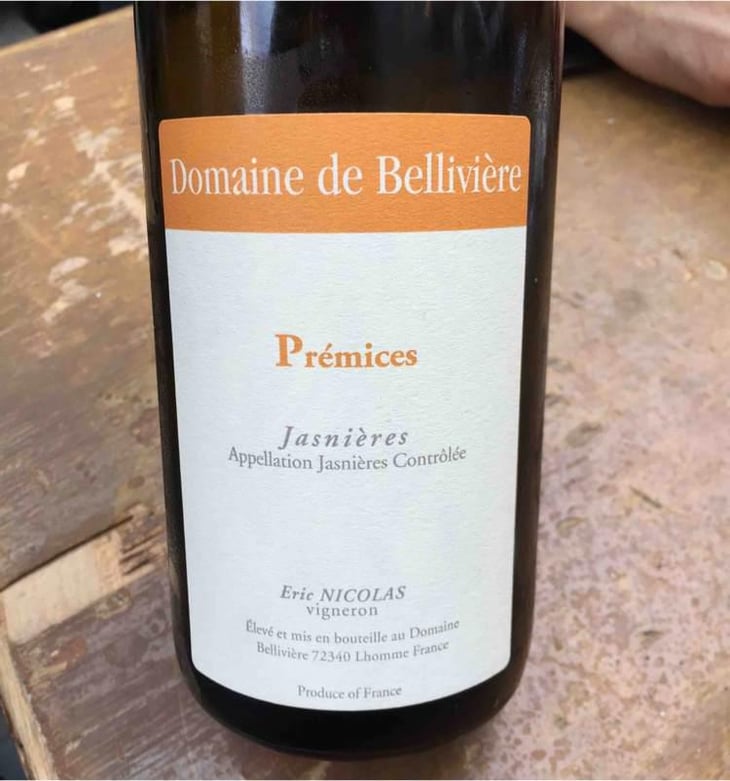 Prémices - Domaine de Bellivière - Clement et Laure Anne Nicolas 