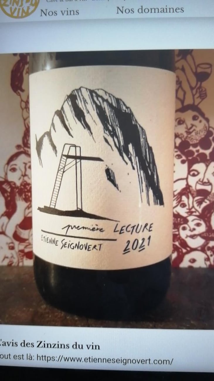 Première Lecture - Domaine Etienne Seignovert - Etienne Seignovert 