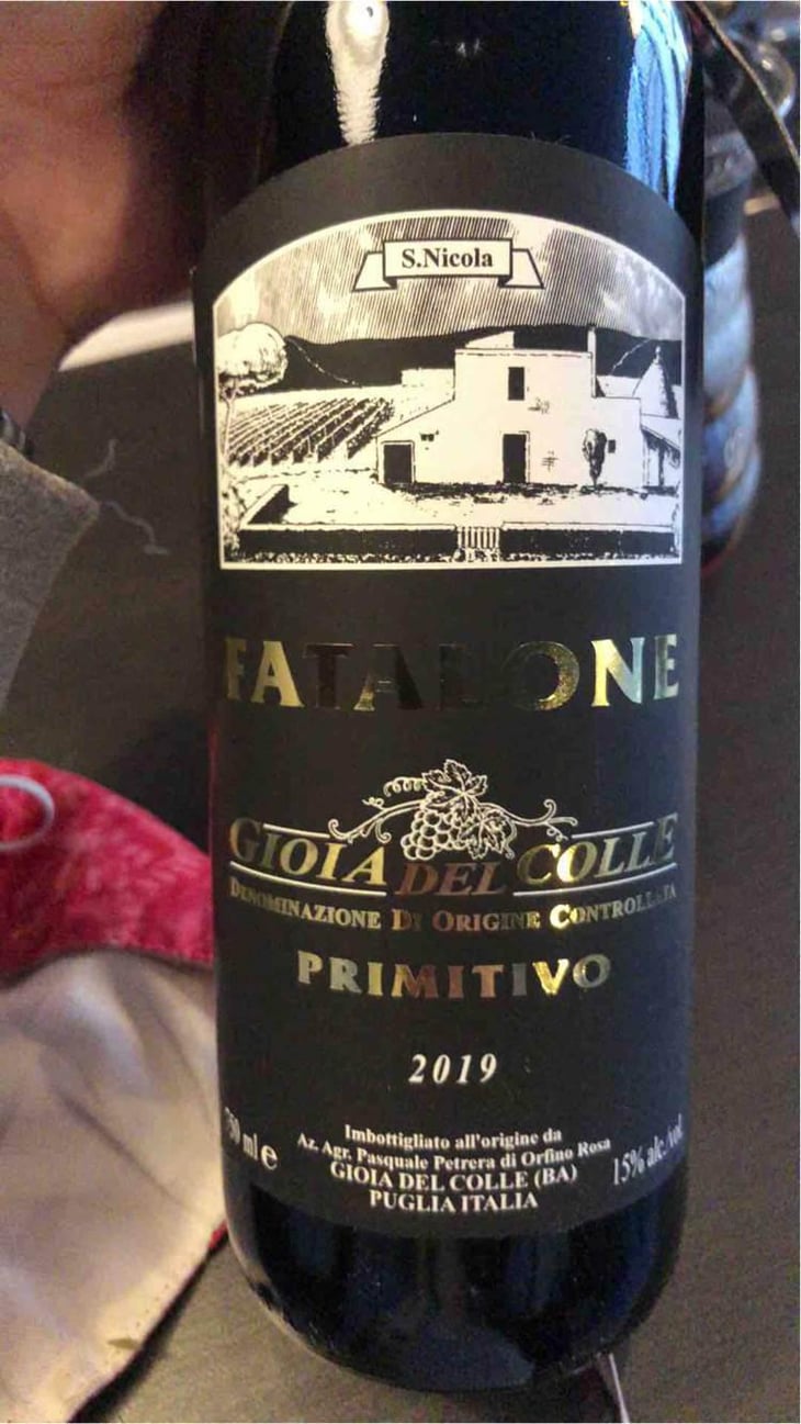 Primitivo Di Gioia Del Colle - Fataleone - Pasquale Petrera 