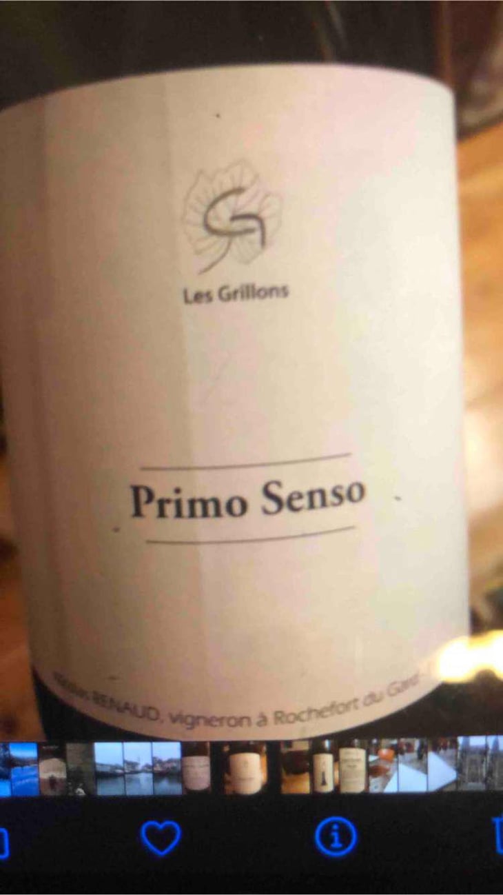 Primo Senso Rouge - Clos des Grillons - Nicolas Renaud 