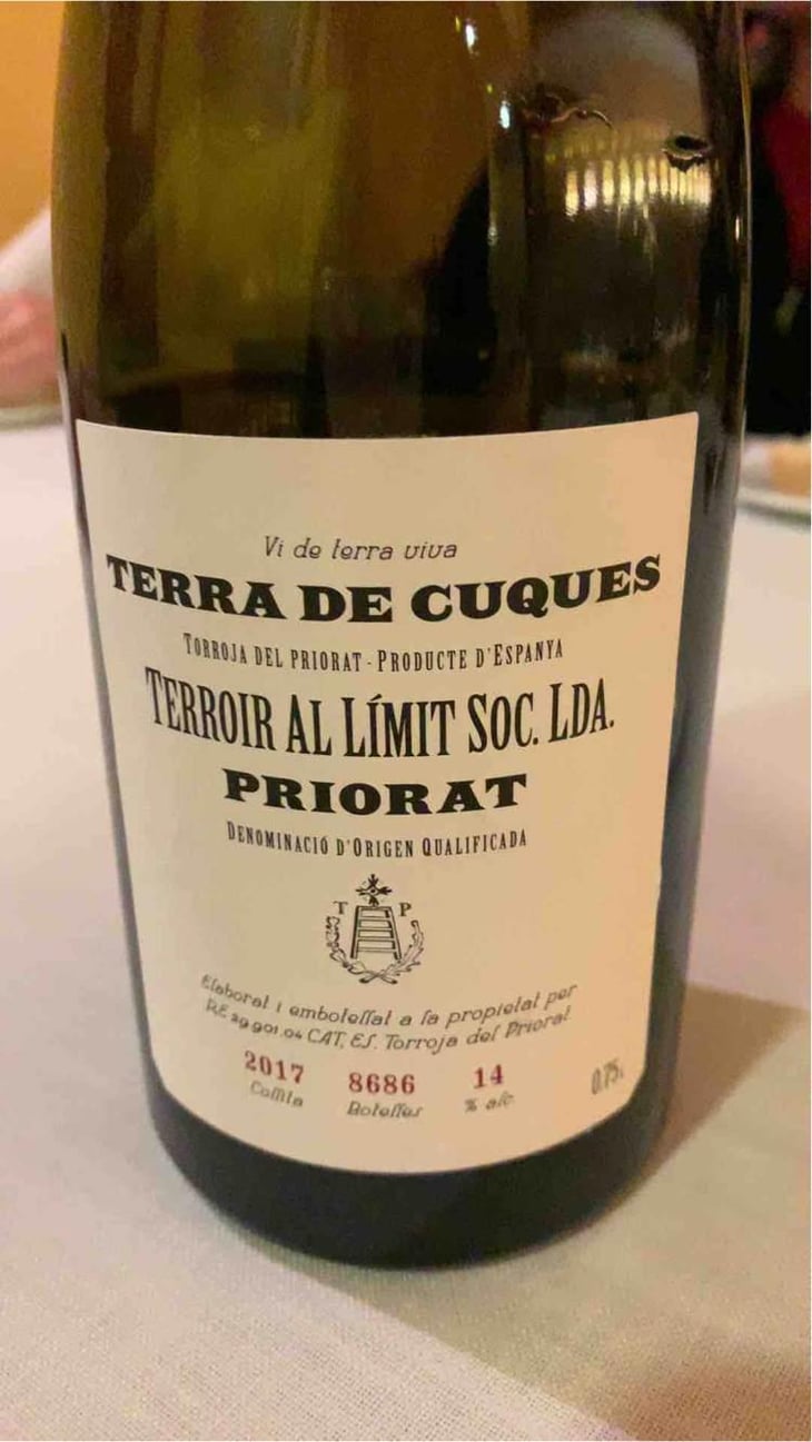 Priorat - "Terra de Cuques" - Negre - Terroir Al Limit - Dominik Huber and Eben Sadie 