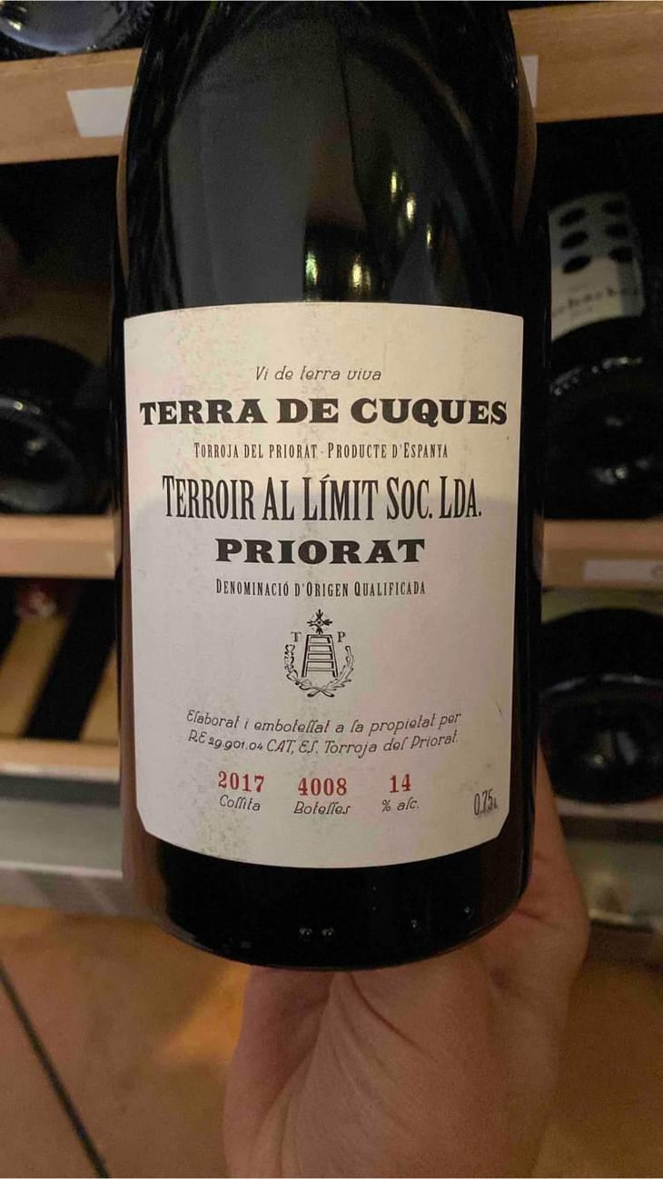 Priorat - "Terra de Cuques" - Negre - Terroir Al Limit - Dominik Huber and Eben Sadie 
