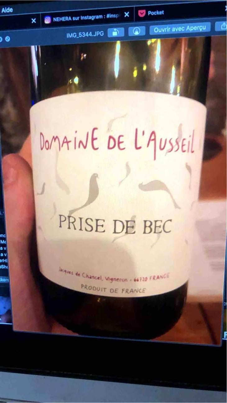 Prise de Bec - Domaine de l'Ausseil - Jacques de Chancel 