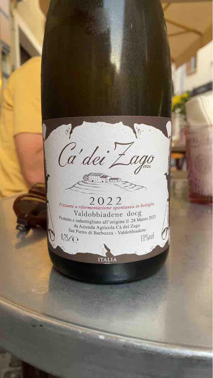 Prosecco Col Fondo - Ca' dei Zago - Christian Zago 