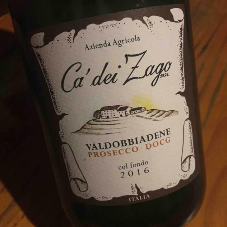 Prosecco Col Fondo - Ca' dei Zago - Christian Zago 