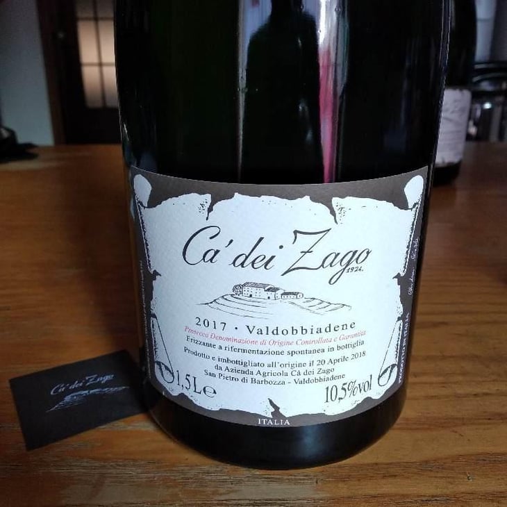 Prosecco Col Fondo - Ca' dei Zago - Christian Zago 