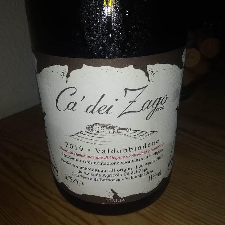 Prosecco Col Fondo - Ca' dei Zago - Christian Zago 