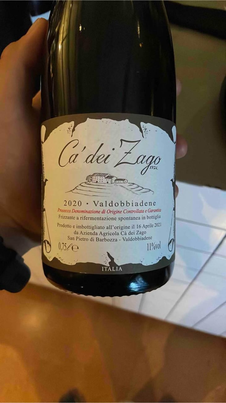 Prosecco Col Fondo - Ca' dei Zago - Christian Zago 