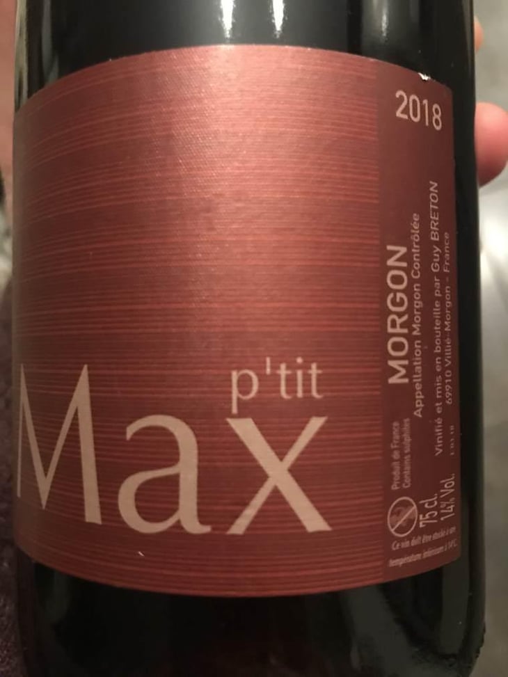 P'tit Max - Domaine Guy Breton - P'tit Max - Guy Breton 