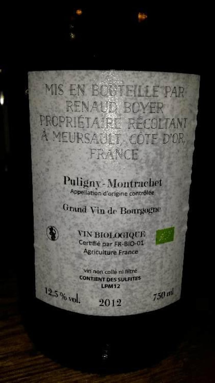 Puligny-Montrachet "Les Reuchaux" - Domaine Renaud Boyer - Renaud Boyer 