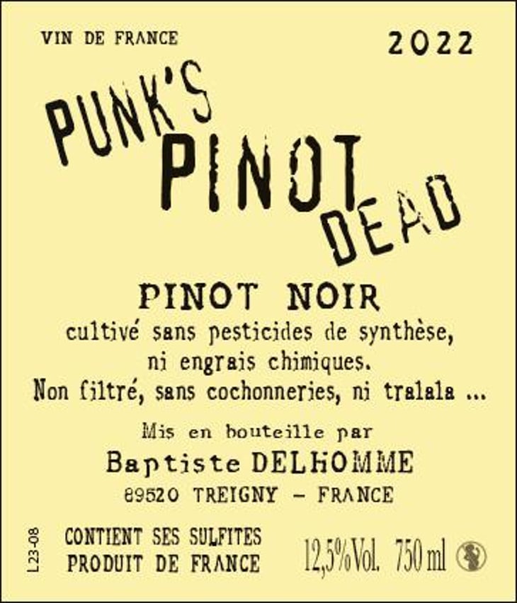 Punk’s Pinot Dead - Delhomme & co - Baptiste Delhomme 