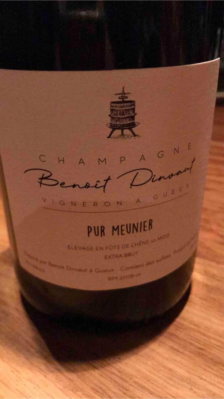 Pur meunier - Champagne Benoit Dinvaut - Dinvaut Benoit 