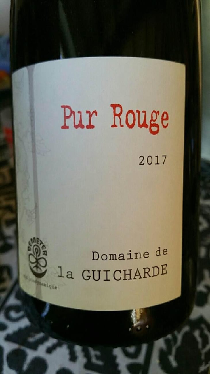 Pur Rouge - Domaine De La Guicharde - Arnaud & Isabelle Guichard 