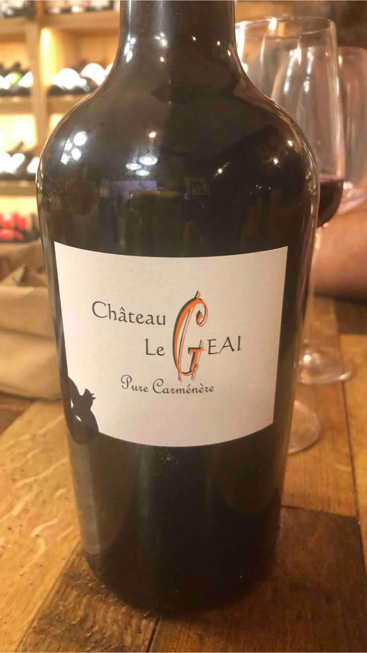 Pure Carménère Carmine - Château Le Geai - Henri Duporge 