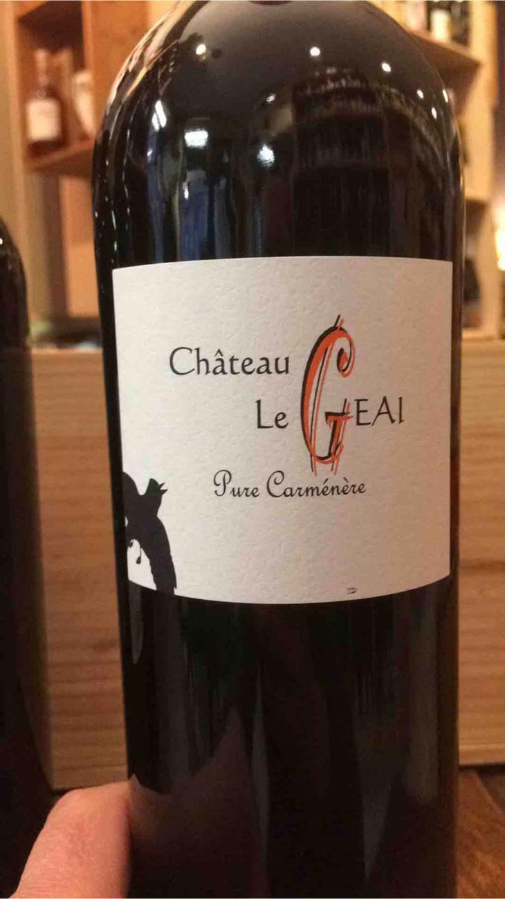 Pure Carménère Carmine - Château Le Geai - Henri Duporge 