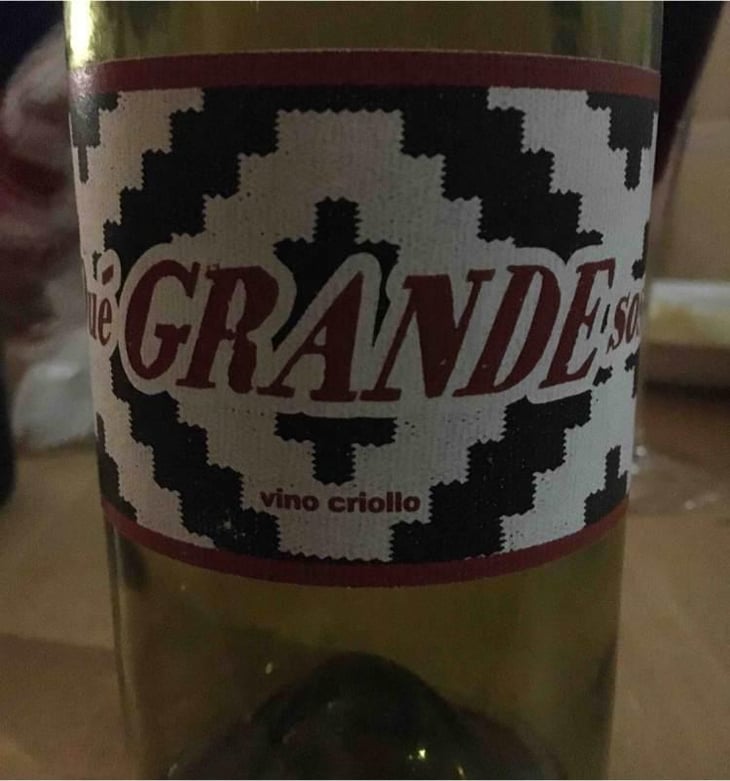Qué Grande SOS! Vino Criollo - Pol Opuesto - Pol Andesnes 