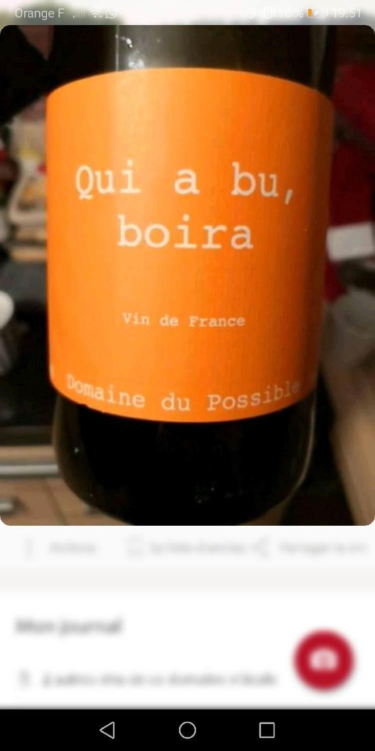 Qui A Bu Boira - Domaine du Possible - Loïc Roure 