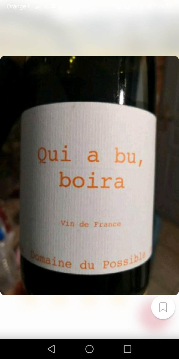 Qui A Bu Boira - Domaine du Possible - Loïc Roure 