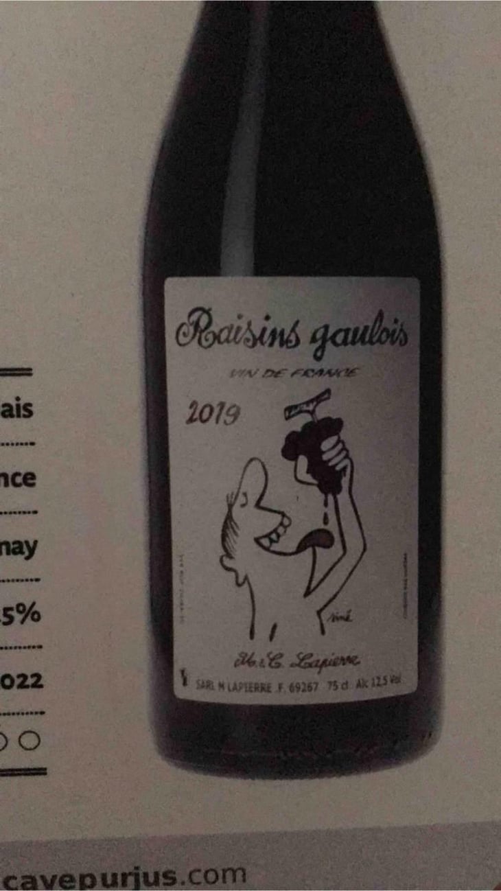 Raisins Gaulois - Domaine Marcel Lapierre - Mathieu & Camille Lapierre 