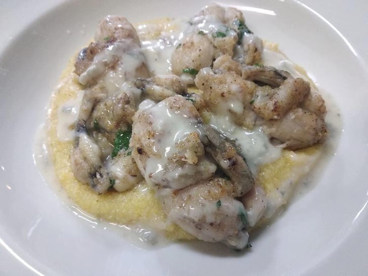 Rane , Polenta E Crem Di Gorgonzola - Ristorante Vecchia Piacenza - 744392
