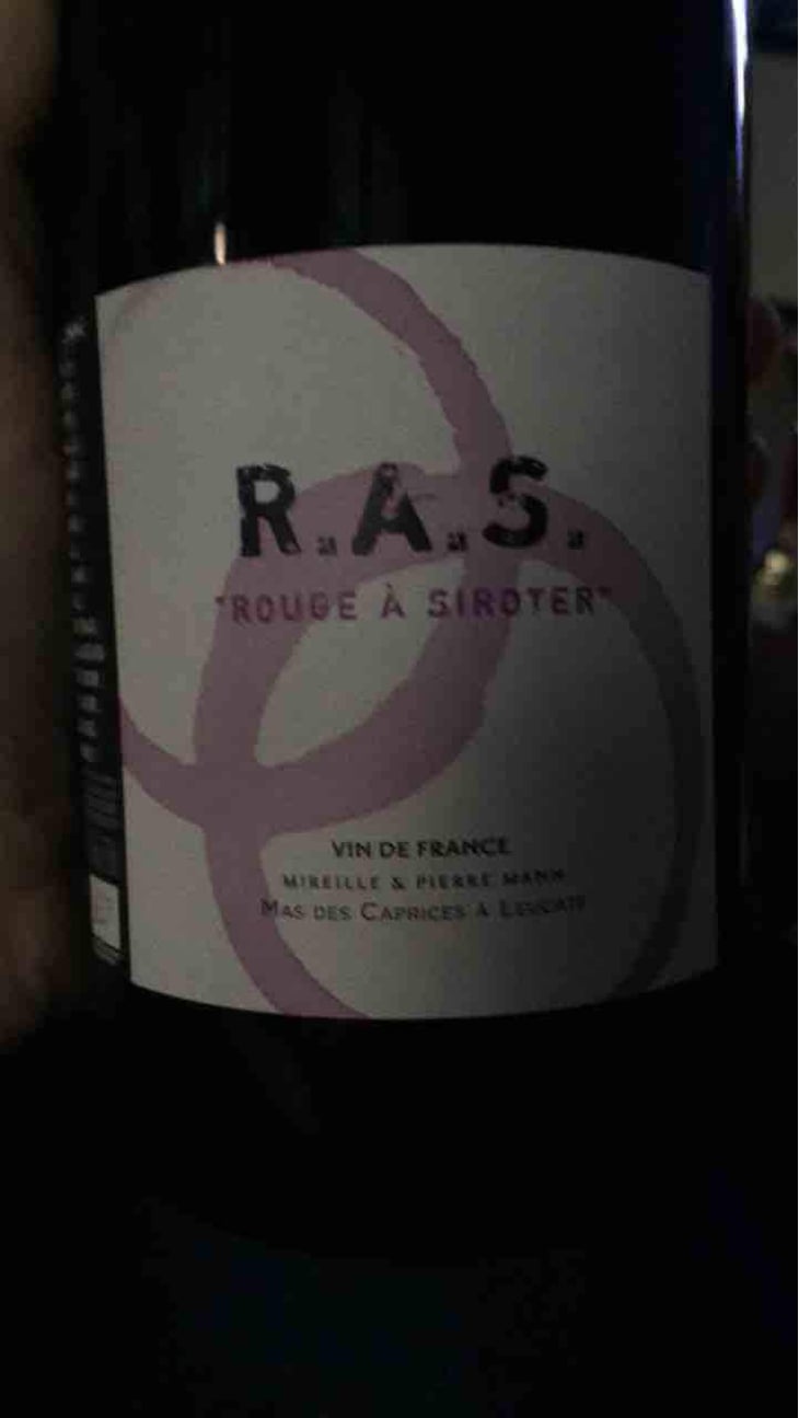 R.A.S. Rouge à Siroter - Mas des Caprices - Mireille & Pierre Mann 