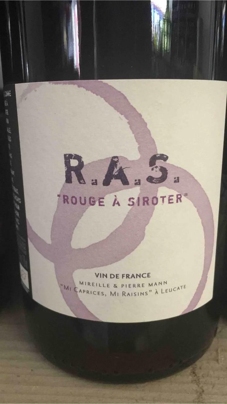 R.A.S. Rouge à Siroter - Mas des Caprices - Mireille & Pierre Mann 