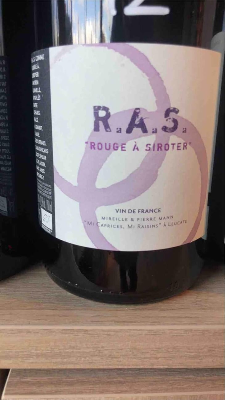 R.A.S. Rouge à Siroter - Mas des Caprices - Mireille & Pierre Mann 