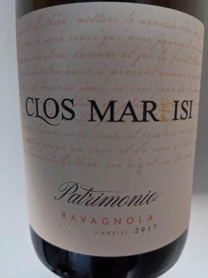 Ravagnola - Clos Marfisi - Julie & Mathieu Marfisi -2020
