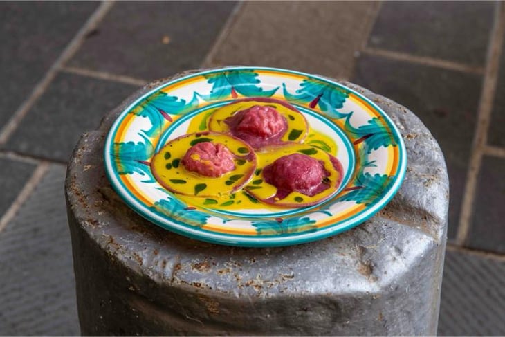 Ravioloni Di Barbabietola, Zafferano, Prezzemolo - SCRAP - 768851
