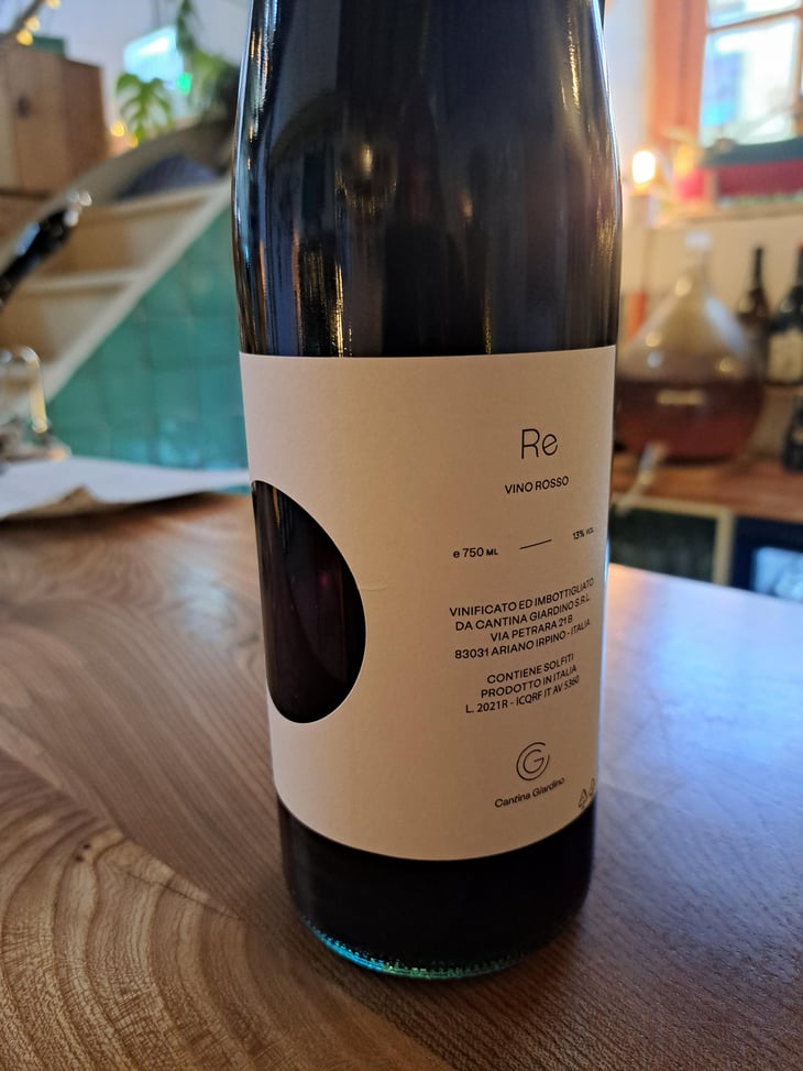 Re Rosso - Cantina Giardino - Antonio Di Gruttola & Daniela De Gruttola 