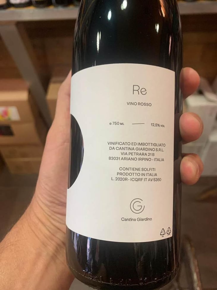 Re Rosso - Cantina Giardino - Antonio Di Gruttola & Daniela De Gruttola 