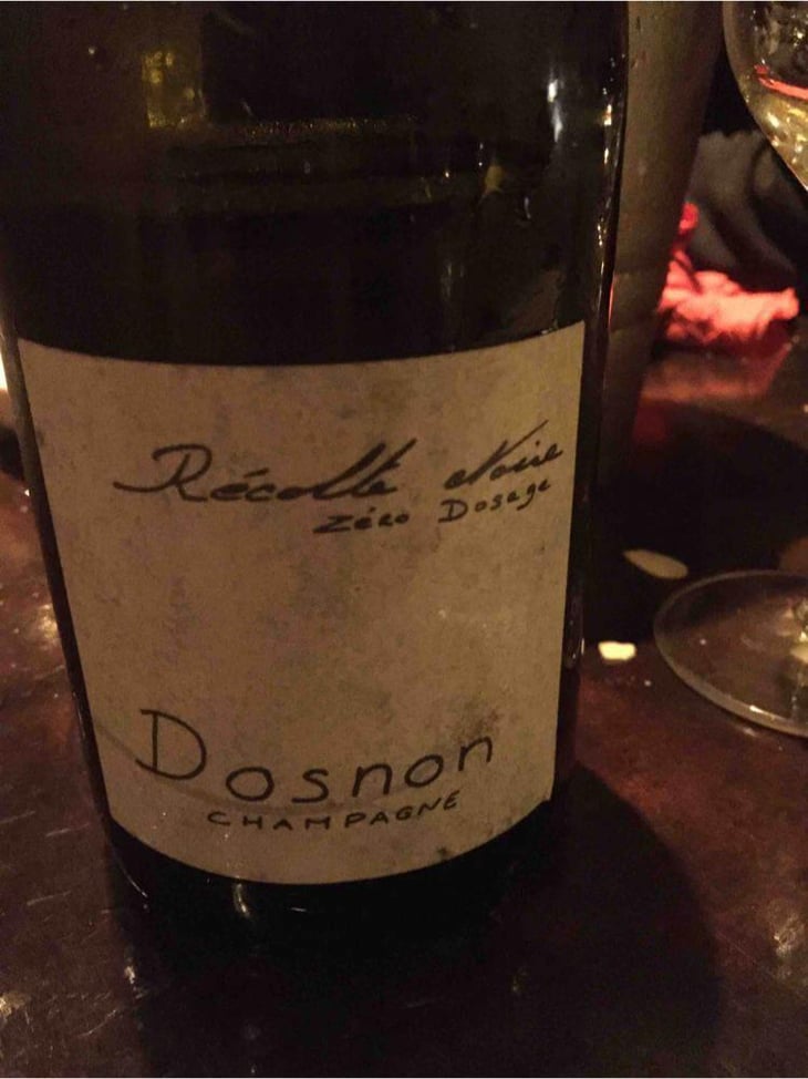 Récolte Noire Zéro Dosage - Champagne Dosnon - Davy Dosnon 